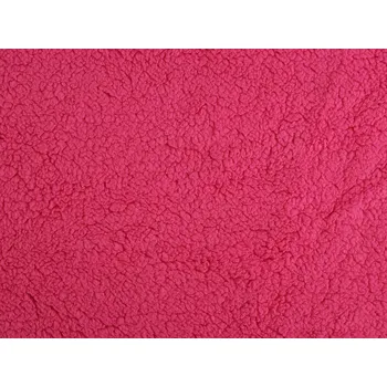Kožešina beránek úplet pink 1 m