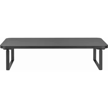 Černý obdélníkový stojan pod monitor