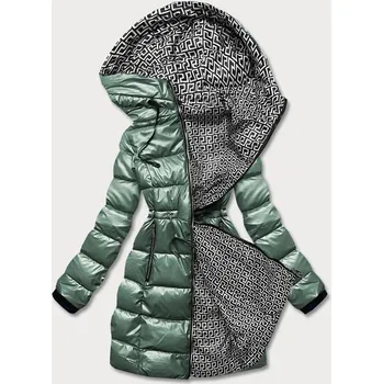 Dámská bunda Zelená oboustranná dámská bunda SWEST s metalickým efektem, odstíny zelené XXL (44) i392_20686-48