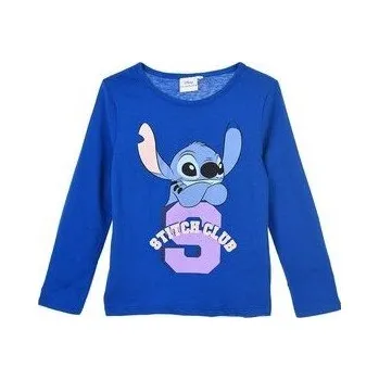 Chlapecké tričko Modré dětské tričko s dlouhým rukávem Disney Stitch Velikost: 104
