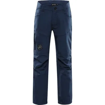 Chlapecké kalhoty kalhoty dětské dlouhé ALPINE PRO FIRSTO softshellové modré