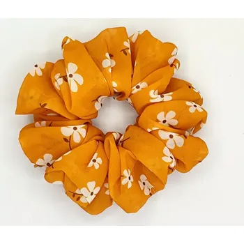 Scrunchie gumička Oranžová XXL