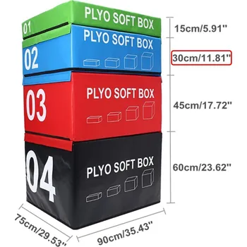 SOFT PLYOBOX SEDCO 90x75x15-60 cm Barva: Modrá, Varianta: 30