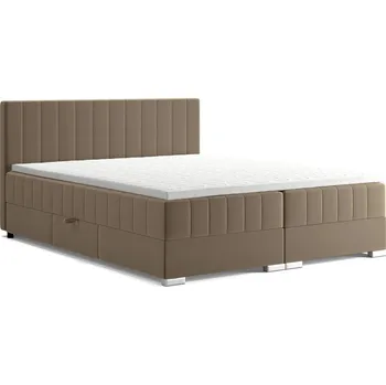 Postel Postel dvoulůžko BOXSPRING EDIT + topper v ceně | 180x200 | 05 taupe hnědá