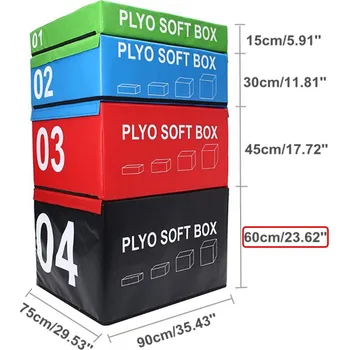 SOFT PLYOBOX SEDCO 90x75x15-60 cm Barva: Černá, Varianta: 60