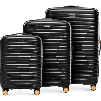 Sada polykarbonátových kufrů s horizontálními žebry | WITTCHEN | 56-3P-61S-10G