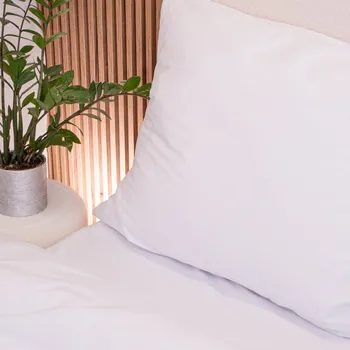 Povlak na polštář švýcarský bavlněný satén 70x90 cm bílý