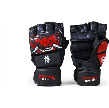 Bojový sport MMA rukavice Ground Game "Samurai" - černé - GRGM_MMASAMURAI_BLK Velikosti: XXL