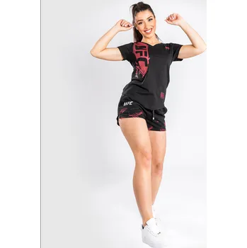 Dámské tričko VENUM UFC Authentic Fight Week 2.0 - černo/červené - VNMUFC-00142-001 Velikosti: XL