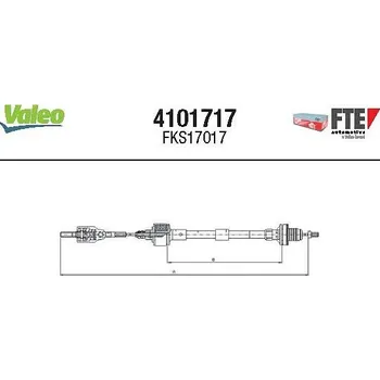 Spojkové lanko Tazne lanko, ovladani spojky FTE 4101717