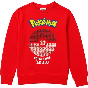 Pánská mikina Červená pánská mikina Pokemon Velikost: L
