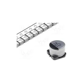 Kondenzátor Kondenzátor elektrolytický low ESR SMD 10uF 80VDC Ø8x6,2mm
