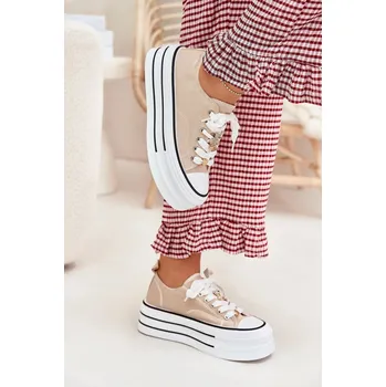 Dámské tenisky Dámské tenisky Step in style s plátnem a zlatými ozdobami, 38 i240_214398_2:38