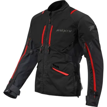 Moto bunda SEVENTY DEGREES Bunda na motorku Seventy Degrees SD-JT67 Tanami černo-červená L