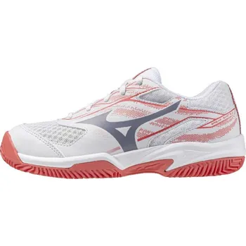 Pánská sportovní obuv Dětská tenisová obuv Mizuno BREAK SHOT 5 Jr. CC(C) / White/Blue Granite/Calypso Cor Velikost: 40.5/7.0
