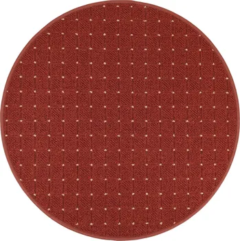 Koberec Kusový koberec Udinese terra kruh, 300x300 (průměr) kruh, oranžová, chodba / předsíň, Condor Carpets - 1 rok na vrácení + DOPRAVA ZDARMA k Vám i zpět