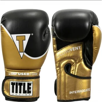 Boxerské rukavice Title Boxerské rukavice Infused-Foam Interrogate - černo/zlaté - IFAITG2-GDBK Velikosti: 18 oz