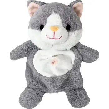plyšák Loutka na ruku kočka 26 cm