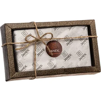 Potravina Čokoládovna Janek Dárková krabička se 4 druhy nugátů 36ks