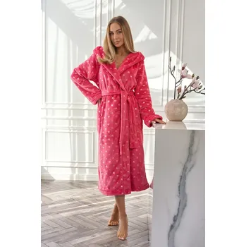 Dámské oblečení DÁMSKÝ ŽUPAN DLOUHÝ 2551 Raspberry XL
