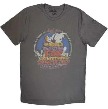 Pánské oblečení Merch Monty Python: Monty Python Unisex T-shirt: And Now For... (charcoal Grey) (large) L