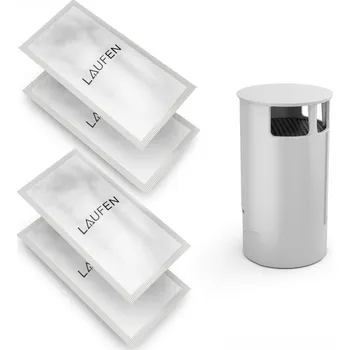 Příslušenství pro digestoř LAUFEN CLEANET RIVA - sada – uhlíkový filtr 1ks + prostředek pro odstranění vodního kamene, 2 sady pro 2 použití (celkem 4 sáčky), H8916970000001, standardní provedení