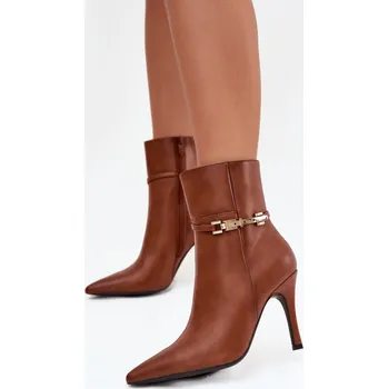 Dámská zimní obuv Boty na podpatku model 217723 Step in style 41