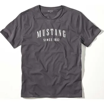 Pánské tričko MUSTANG Tmavé šedé pánské tričko LEIF M 4260_2100.403