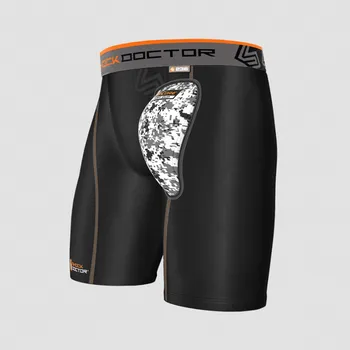 Pánské kraťasy Shock Doctor Kompresní šortky se suspenzorem AirCore - černé - SD_235_BLK Velikosti: S