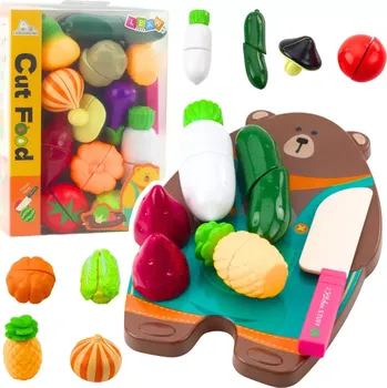 Dětská kuchyňka Dětská sada na krájení zeleniny s deskou a nožem