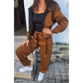 Kulišárny Dámská WARM souprava MOSS Hnědá produkt: Celá souprava, VELIKOST: 40-42