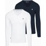 Pánský set trik OMBRE Z103 MIX WHITE/BLUE XXL