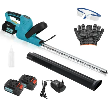 Nůžky na živý plot Elektrické akumulátorové nůžky na živý plot o délce střihu 51 cm baterie 2 ks set