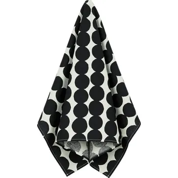 Utěrka Marimekko Utěrka Räsymatto 43x70cm, černo-bílá