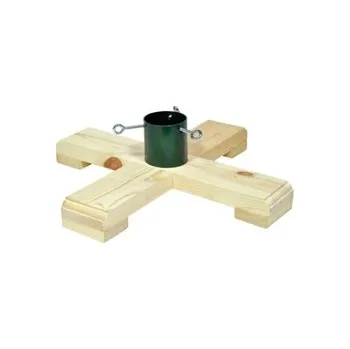 Stojánek na vánoční stromek Stojan na vánoční stromek, dřevěný kříž 45 cm přírodní