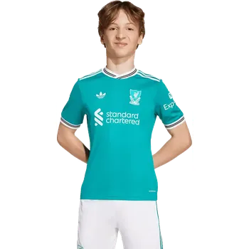 Dětský třetí fotbalový dres Adidas Liverpool FC 25/26 máta