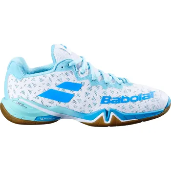 Dámská sportovní obuv Dámská sálová obuv Babolat Shadow 4 Women White/Lagoon EUR 39
