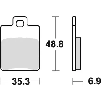 Brzdová destička brzdové destičky, BRAKING (semi-metalická směs SM1) 2 ks v balení M501-157