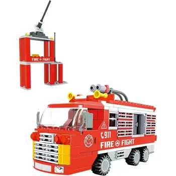 ostatní stavebnice Kompatibilní stavebnice BLOXO hasiči – hasičská stanice 278 dílků