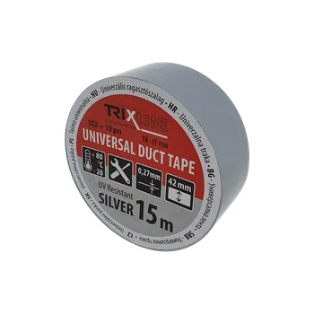 Lepicí páska Univerzální páska TR-IT 150 stříbrná 15m, 0,27mm TRIXLINE