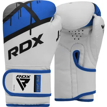 Boxerské rukavice RDX Dětské Boxerské rukavice J7 6oz - bílo/modré - BGR_J7WU_BLUE Velikosti: 6 oz