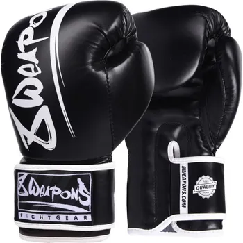 Boxerské rukavice 8 WEAPONS Boxerské rukavice Unlimited - černo/bílé - 8150007_BLKWHT Velikosti: 14 oz