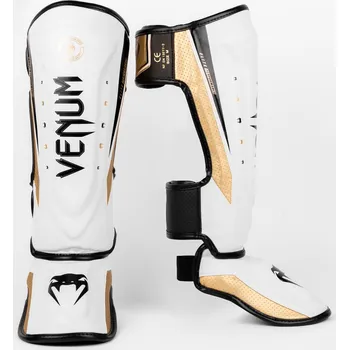 Chránič nohou Chrániče holení VENUM ELITE Evo - bílo/zlaté - VENUM-04261-226 Velikosti: L