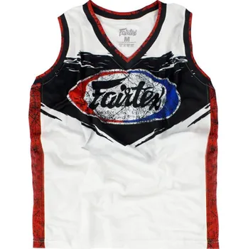 Pánské tílko Tílko Fairtex Basketball Jersey JS10- bílé - JS10_WHT Velikosti: S