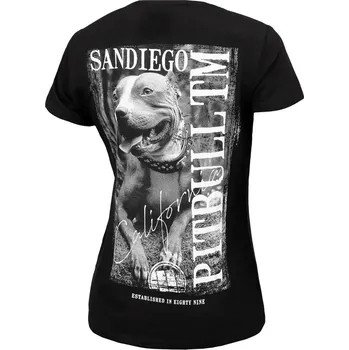 PitBull West Coast Dámské triko Poster - černé - PWC_DTPOSTER_BLK Velikosti: XS