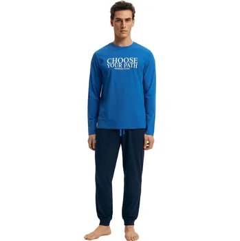 Pánské pyžamo HENDERSON Pánské pyžamo Loop 43472 L