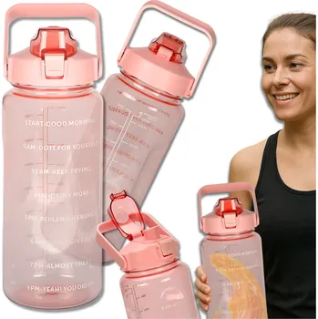 Láhev Camerazar Sportovní láhev 2000 ml bez obsahu BPA, průhledná, na vodu a nápoje