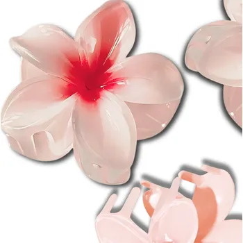 Camerazar Plumerie růžová sponka do vlasů - elegantní doplněk pro vaše účesy