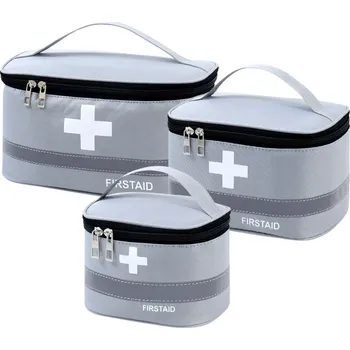 Lékárnička Cestovní Lékárnička Organizér 3 ks, Šedá, Různé Velikosti