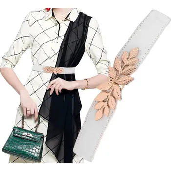 Opasek Camerazar Dámský elastický pásek na šaty Lístek